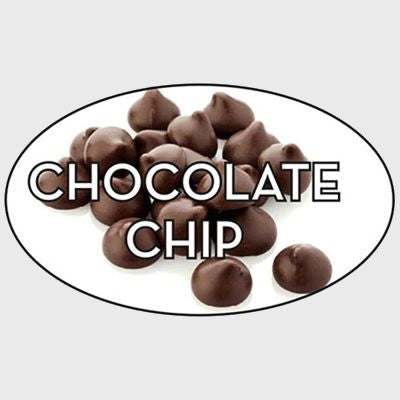 Standard Flavor Label Chocolate Chip - 500/Roll