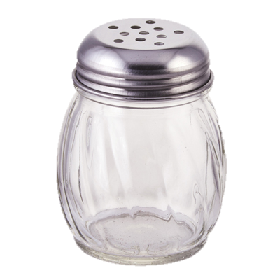 superior-equipment-supply - Winco - Cheese Shaker Glass With Perforated Top Without Handle 6 oz