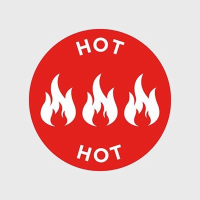 Dietary Label Hot Icon Label - 1,000/Roll