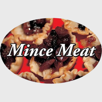 Standard Flavor Label Mince Meat - 500/Roll