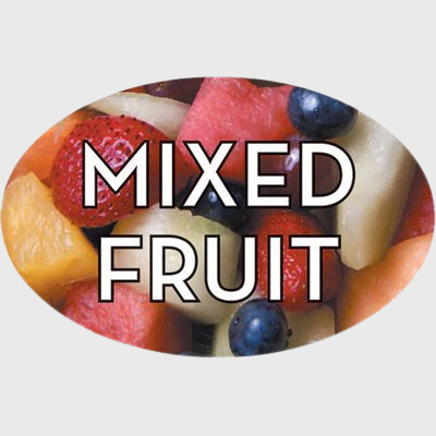 Standard Flavor Label Mixed Fruit - 500/Roll
