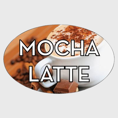 Standard Flavor Label Mocha Latte - 500/Roll
