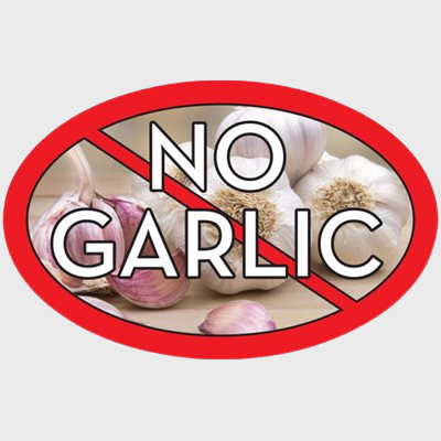 Standard Flavor Label No Garlic - 500/Roll