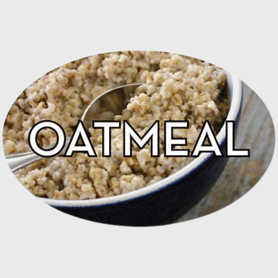 Standard Flavor Label Oatmeal - 500/Roll