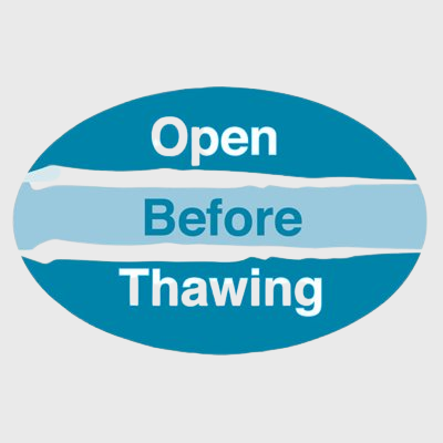 Standard Flavor Label Open Before Thawing - 500/Roll