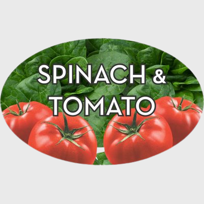 Standard Flavor Label Spinach & Tomato - 500/Roll