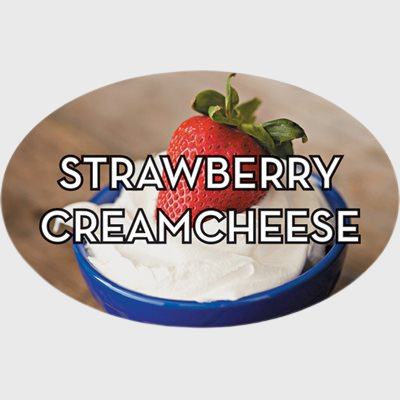 Standard Flavor Label Strawberry Cream Cheese - 500/Roll