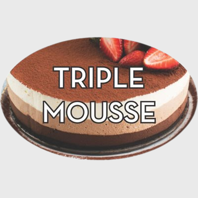 Standard Flavor Label Triple Mousse - 500/Roll