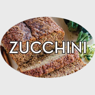 Standard Flavor Label Zucchini - 500/Roll