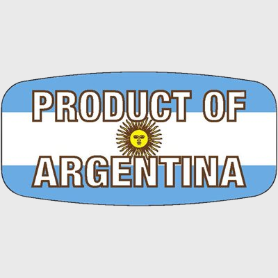 Country Of Origin Label Product of Argentina - 1,000/Roll