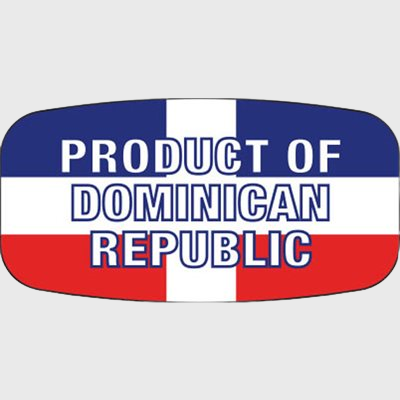 Country Of Origin Label Product of Dominican Republic - 1,000/Roll