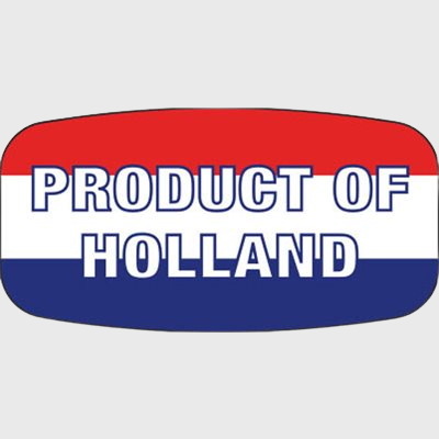 Country Of Origin Label Product of Holland - 1,000/Roll