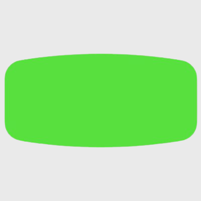 Color Label Blank Fluorescent Green - 1,000/Roll