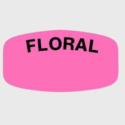 Color Label Floral Write On - 1,000/Roll