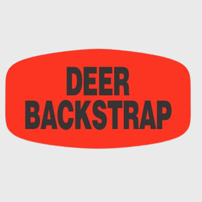 Game Label Deer Backstrap - 1,000/Roll