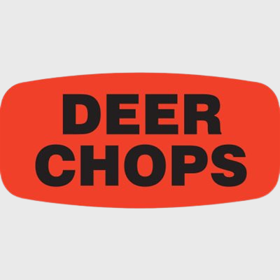 Game Label Deer Chops - 1,000/Roll