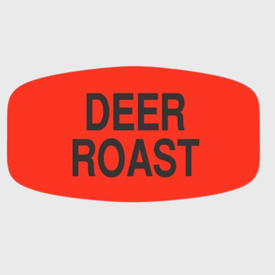 Game Label Deer Roast - 1,000/Roll