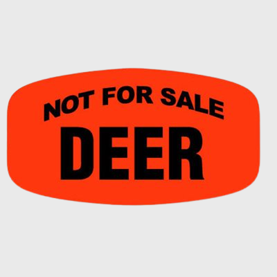 Game Label Not For Sale Deer - 1,000/Roll