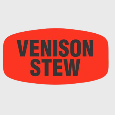 Game Label Venison Stew - 1,000/Roll
