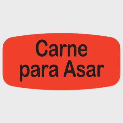 Spanish Label Carne Para Asar - 1,000/Roll