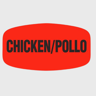 Spanish Label Chicken - Pollo - 1,000/Roll