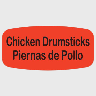 Spanish Label Chicken Drumsticks / Piernas De Pollo - 1,000/Roll