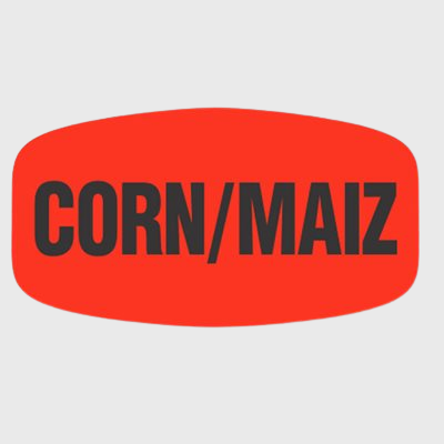 Spanish Label Corn / Maiz - 1,000/Roll