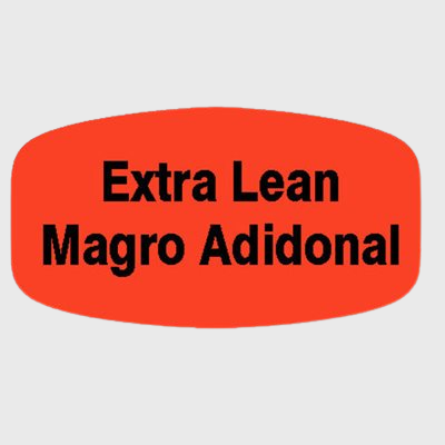 Spanish Label Extra Lean / Magro Adidonal - 1,000/Roll