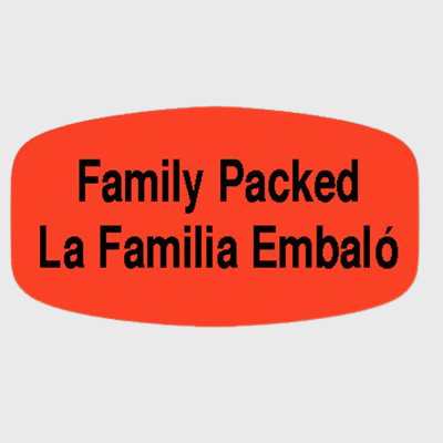 Spanish Label Family Packed / La Familia Embalo - 1,000/Roll