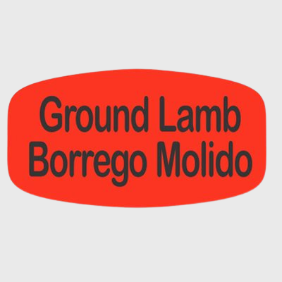 Spanish Label Ground Lamb - Borrego Molido - 1,000/Roll