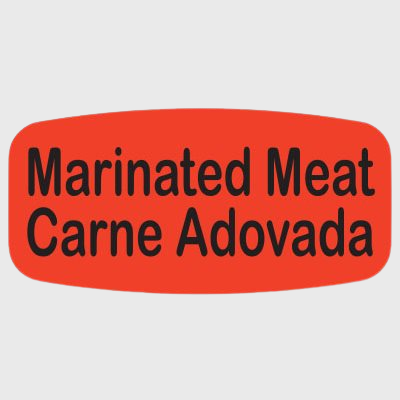 Spanish Label Marinated Meat / Carne Adovada - 1,000/Roll
