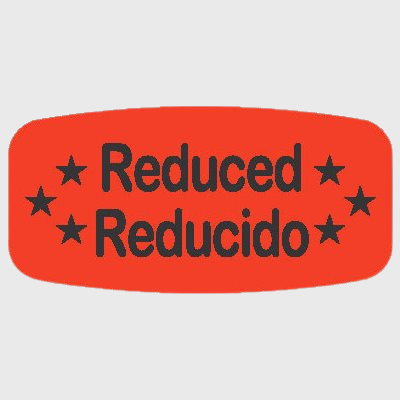 Spanish Label Reduced - Reducido - 1,000/Roll