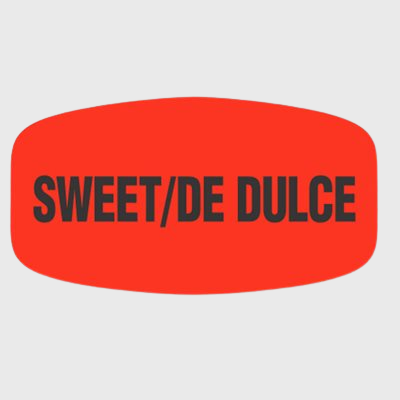 Spanish Label Sweet / De Dulce - 1,000/Roll