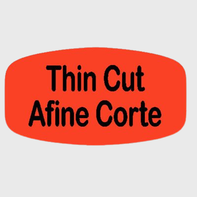 Spanish Label Thin Cut - Afine Corte - 1,000/Roll