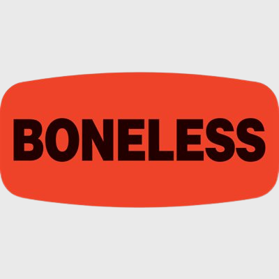 Short Oval Label Boneless - 1,000/Roll