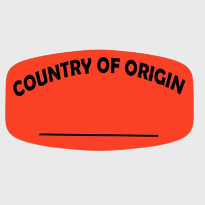 Produce Label Country of Origin Write On - 1,000/Roll