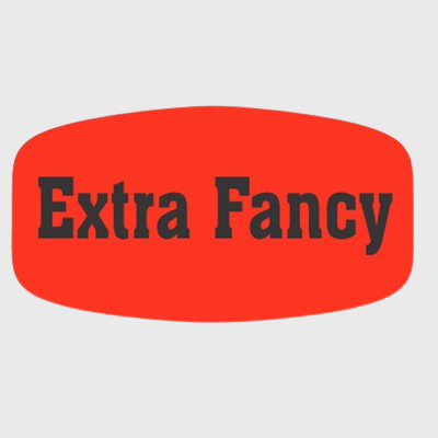 Short Oval Label Extra Fancy - 1,000/Roll