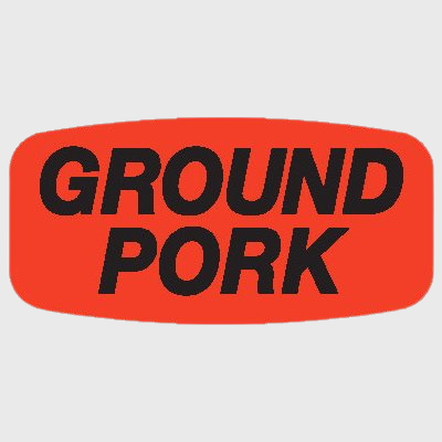 Pork Label Ground Pork - 1,000/Roll