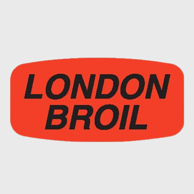 Short Oval Label London Broil - 1,000/Roll