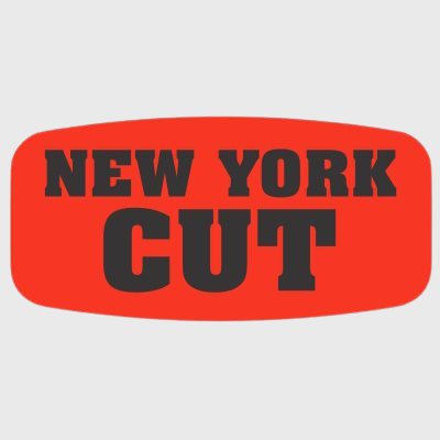 Short Oval Label New York Cut - 1,000/Roll