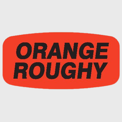 Short Oval Label Orange Roughy - 1,000/Roll