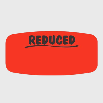 Short Oval Label Reduced Write On - 1,000/Roll