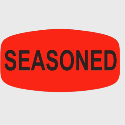 Short Oval Label Seasoned - 1,000/Roll