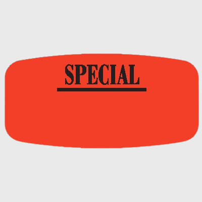 Short Oval Label Special Label Write On - 1,000/Roll