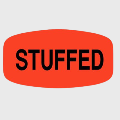 Short Oval Label Stuffed - 1,000/Roll
