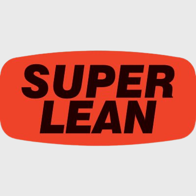 Short Oval Label Super Lean - 1,000/Roll