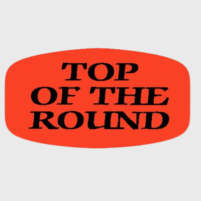 Short Oval Label Top of the Round - 1,000/Roll