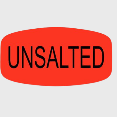 Short Oval Label Unsalted - 1,000/Roll