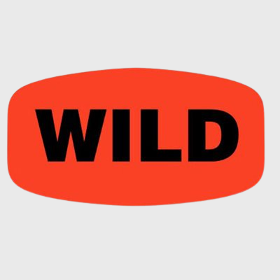 Short Oval Label Wild - 1,000/Roll