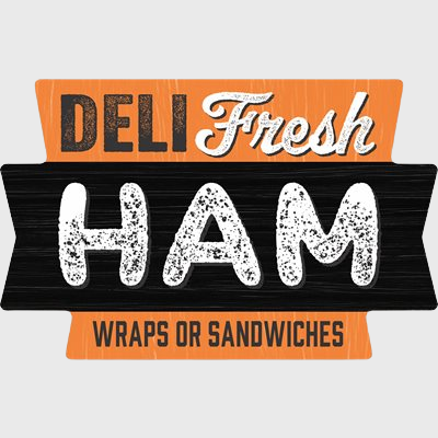Grab & Go Label Deli Fresh Ham Wrap / Sandwich - 500/Roll